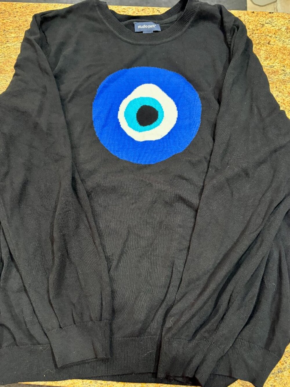 NWOT Studio Park x Alberti Popaj Women's Icon Sweater Crewneck Evil Eye XL